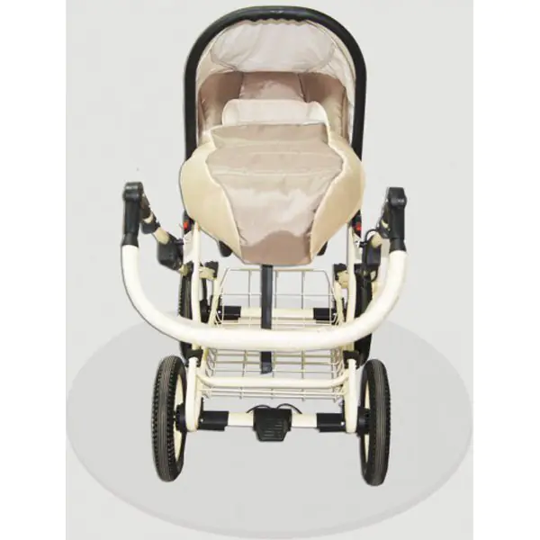 Детская коляска Esperanza Classic Leatherette 2 в 1 кожа Цвет рамы - Черный Маленькие колеса фото 5