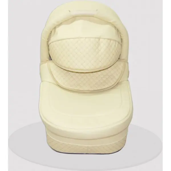 Детская коляска Esperanza Classic Leatherette 3 в 1 кожа Цвет рамы - Бежевый Маленькие колеса фото 5