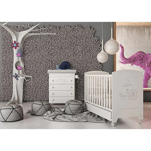 Детская кроватка Micuna Elephant 120 х 60 см — как выглядит в жизни