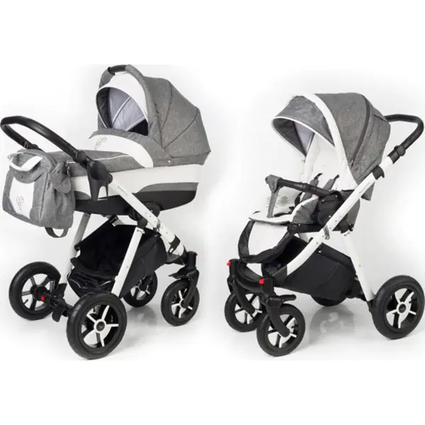 Детская коляска Esspero Newborn Lux 2 в 1, шасси White