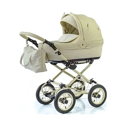 Детская коляска Esperanza Classic Prestige 2 в 1 Цвет рамы - Бежевый Маленькие колеса