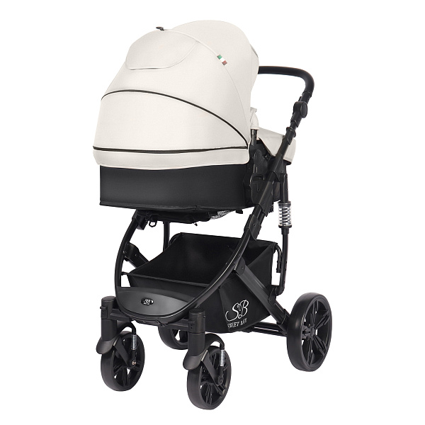 Детская коляска-трансформер Sweet Baby Comfort 2 в 1 на черной раме фото 5