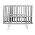 Детская кроватка Sweet Baby Barocco New (Серый/Белый
						
					) — Фото