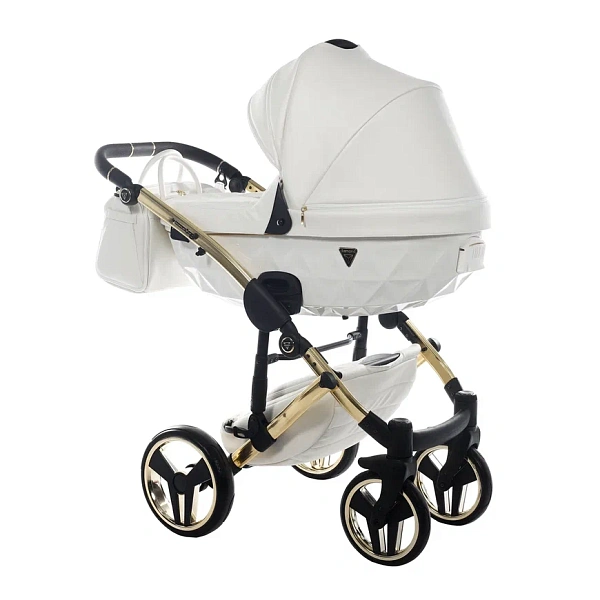Детская коляска Junama Diamond Individual V2 3 в 1 на золотой раме фото 1