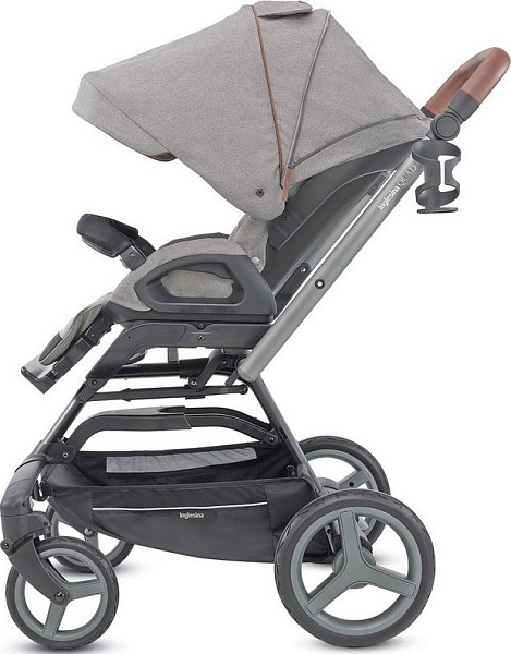 Детская коляска Inglesina Quad System 2 в 1 на шасси Quad Titanium Black Cognac фото 5