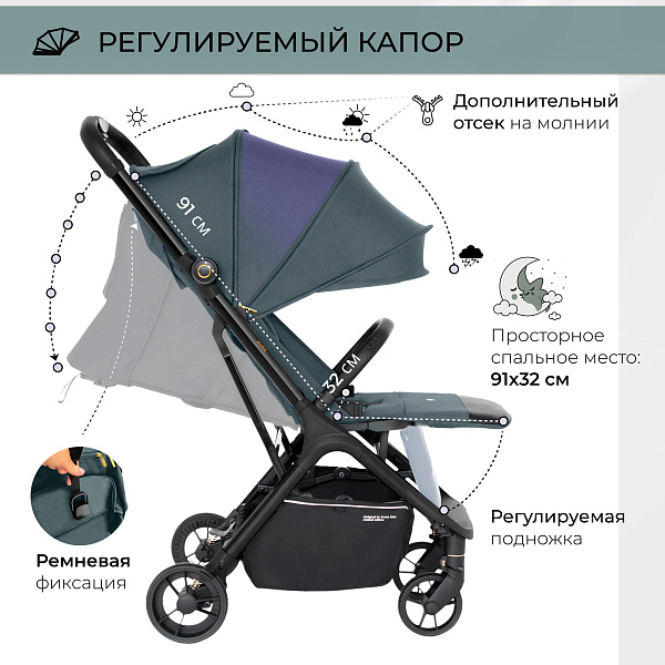 Детская прогулочная коляска Sweet Baby Aura фото 3