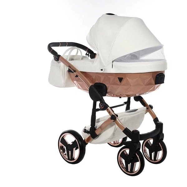 Детская коляска Junama Diamond Mirror Satin V2 2 в 1 на медной раме фото 3