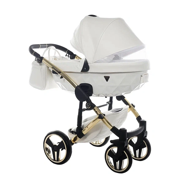 Детская коляска Junama Diamond Individual V2 3 в 1 на золотой раме фото 2